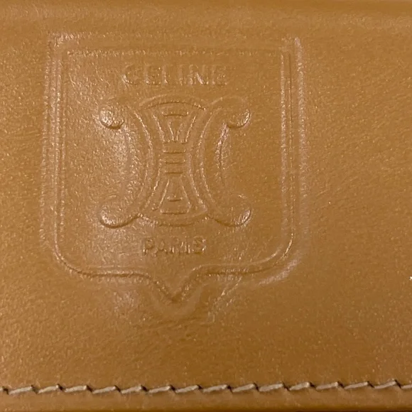 CELINE Vintage Macadam Coated Canvas w/ Leather Trim Coin Case, Pre-Owned - Picture 3 of 10